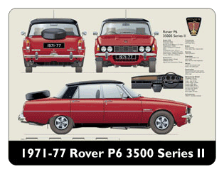 Rover P6 3500S (Series II) 1971-77 Mouse Mat